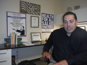 Mario Chávez is the Community Relations Director at St. John’s Well Child and Family Centers. Photo: Rubén Tapia.