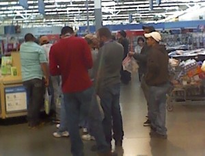 Trabajadores en Wal-Mart