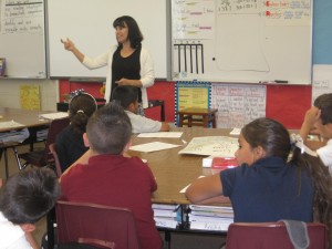 Ángela Santos teaches third grade in Sanger, CA. Photo: Zaidee Stavely