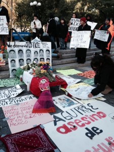 Foto: Marco V. González. Fregmento de Ofrenda en Union Square