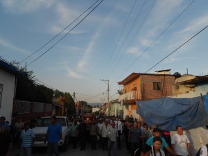 El recorrido se hizo desde la casa de Don Félix Serdán Nájera, en Tehuixtla, Morelos, hacia el pueblo de Galeana, donde fue enterrado.