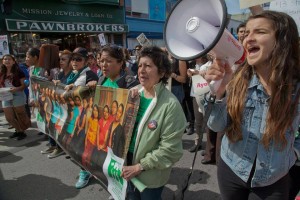 Marcha en calles de San Francisco. Foto: David Bacon/Facebook