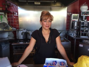 María de Lourdes Rico empleada de una cafetería. Foto: Araceli Martínez.