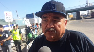 Rafel Quinteros says California Cartage Company owes him a lot of money. Photo: Rubén Tapia.