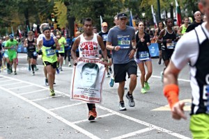 Antonio Tizapa, en la Maratón de la Ciudad de Nueva York 2015