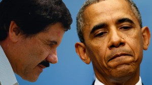 'El Chapo' Guzmán y Obama, cuyo gobierno pide la extradición del narcotraficante. Foto: Youtube.