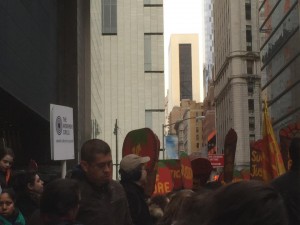 Gerardo Reyes en lso preparativos del arranque del boicot en Nueva York. Foto: MVG