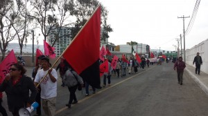 Jornalera de San Quintín casi llegando a Playas de Tijuana. Foto: Rubén Tapia.