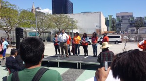 Invitan a estudiantes de la RFK Community Schools a registrarse para vootar. Foto: Rubén Tapia