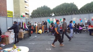 Refugiados centroamericano reciben ayuda legal y comida. Foto: Rubén Tapia.