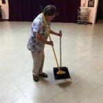 María Hernández en su trabajo. Foto, Araceli Martínez .