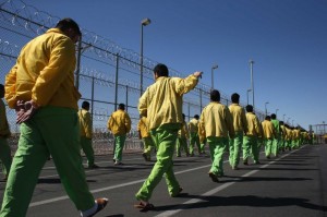 En el centro de detención en Florence, Arizona. Foto: www.ctpost.com