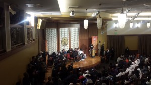 Cumbre de la unidad en el barrio y las pandillas convocada por la Nación del Islam en Sur Central LA. Foto Rubén Tapia.