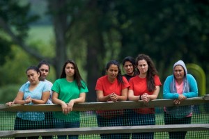 Mujeres en huelga de hambre en Berks. Foto: NYT