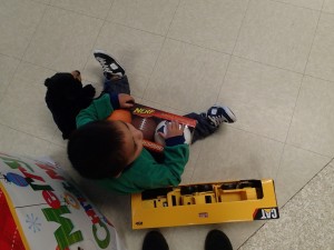 Niño hijo de una de las mujeres centroamericanas detenidas en Berks. Foto: ACLU.