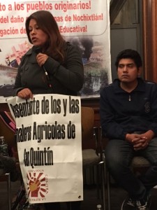 María del Carmen Mata López, dice sentirse “orgullosamente” hija de de padres y abuelos campesinos de Oaxaca, asentados en ese exuberante valle agrícola de Baja California.