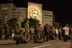 Después de escuchar los elogios de más de una decena de líderes mundiales en la Plaza de la Revolución, en la Habana, Cuba., la gente empezó a retirarse.