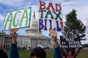 En Protesta contra el plan de Impuesto del GOP en el Capitolio. Foto: gettyimmages.