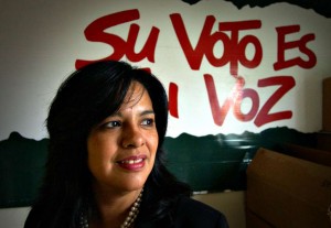 Lydia Camarillo de Southwest Voter Registration Education Project en San Antonio Texas. Foto: San Antonio Express News.