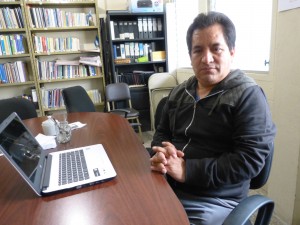 Carlos López, trabajador social voluntario en la Casa Migrante de Guatemala.