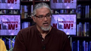 Uno de los defensores de los derechos de los inmigrantes más conocidos de Nueva York, Ravi Ragbir, director ejecutivo de New Sanctuary Coalition, fue detenido por ICE y se encuentra en Miami, Florida en violación a la jurisdicción que le pertenece, para alejarlo de su familia, amigos y abogados. Foto: Democracy Now.