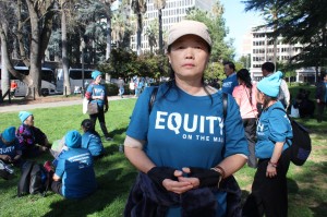 ang Vang of Merced fears that the federal government will come after her Medi-Cal coverage. Years of operating heavy machinery have left her with arthritis and joint pain, and she can no longer work. (Ana B. Ibarra/California Healthline)