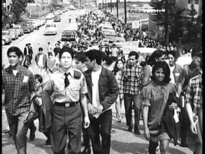 Uno de los Walkouts de Los Ángeles en 1968. Foto: Youtube.