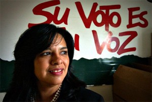 Lydia Camarillo,  vicepresidenta del Proyecto de Educación y Registro de Votantes del Suroeste. Foto: South West Voter Registration Project.