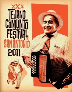 Gilberto Pérez, acordeonista de la música de Conjunto Tejano. Foto: Guadalupe cultural Center.