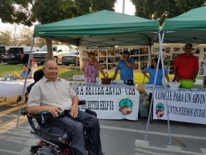 Salvador Partida, Vicepresidente del Comité para un  Arvin Mejor, que luchó intensamente en favor de la ordenanza y sumó fuerzas con una amplia coalición. Foto: Rubén Tapia.