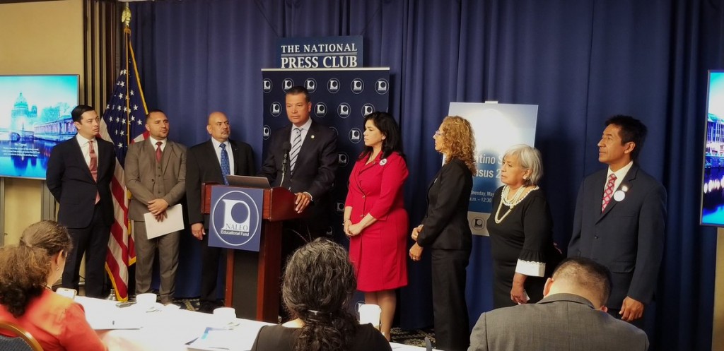 CA Secretary of State Alex Padilla shared the findings of a report from the NALEO's National Latino Commission on Census 2020, which found the accuracy of the #2020Census count is in serious jeopardy. Photo: CA SOS via Twitter