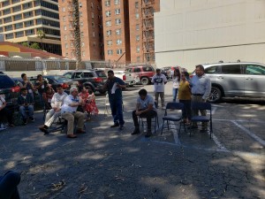 Jesús Noyola, afromexicano de Guerrero, expone sus iniciativas ante la plenaria.