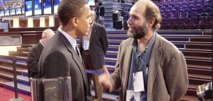 Barack Obama y Samuel Orozco en la Convencion Nacional Democrata del 2004 - 673