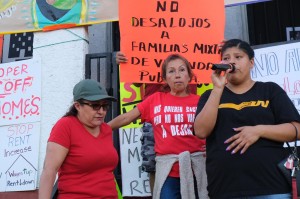 Kenia Alcocer, organizadora de la Unión de Vecinos.