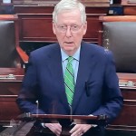 El líder de la mayoría republicana en el Senado, Mitch McConnell.