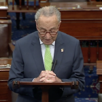 Senador Charles Schumer, líder de la minoría demócrata en la cámara alta.  Foto: José López Zamorano.