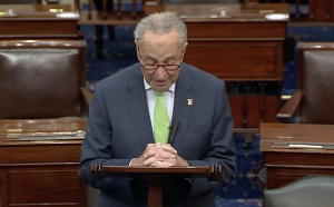 Senador Charles Schumer, líder de la minoría demócrata en la cámara alta.  Foto: José López Zamorano.