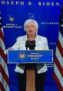 Janet Yellen, prestigiosa economista expresidenta de la Reserva Federal.