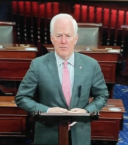 John Cornyn, senador republicano de Texas, se apartó de la discusión sobre los 2 mil dólares propuestos por el presidente. 