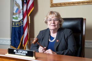 Zoe Lofgren, representante demócrata del Distrito 19 de California, con sede en la 