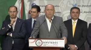 Rubén Moreira, diputado del PRI, afirmó que tras rechazar la reforma eléctrica del gobierno de AMLO los priistas defienden los intereses del Pueblo de México. Foto: Cortesía de la Cámara de Diputados.