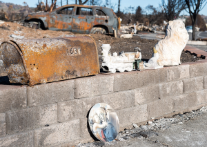 Restos del incendio Tubbs en Coffey Park, en octubre de 2017. Foto: Heidi de Marco/KHN.