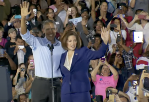 El expresidente Barack Obama hizo campaña a favor de Catherine Cortez-Masto. Si pierde, los demócratas podrían perder el control del Senado. Foto: José López Zamorano.